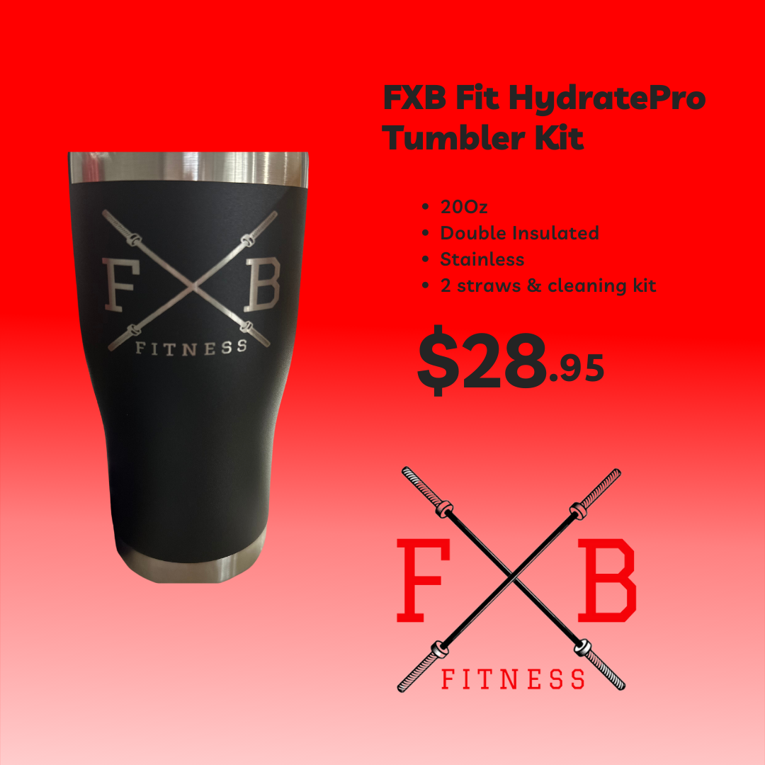 FXB Fitness HydratePro 20oz Tumbler Kit